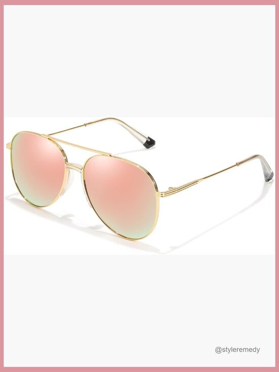 Polarized Aviator Sunglasses with Tangle-Free Design and UV Protection main image 7